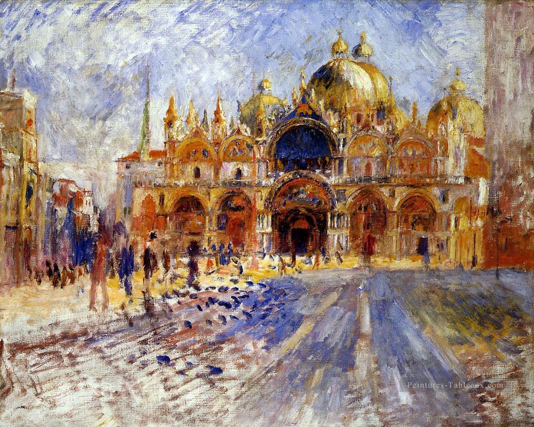 Piazza San Marco Venise Pierre Auguste Renoir Peintures à l'huile